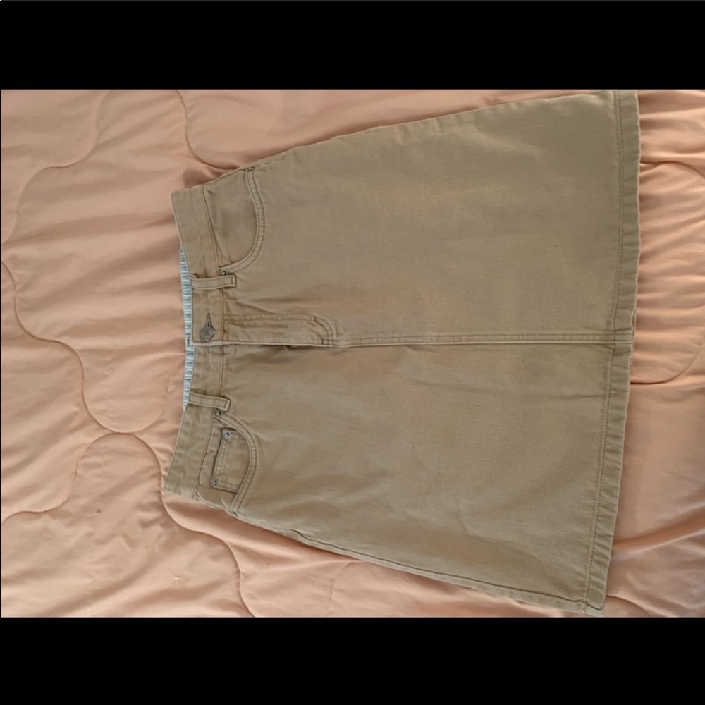 Khaki Denim Tommy Hilfiger Skirt